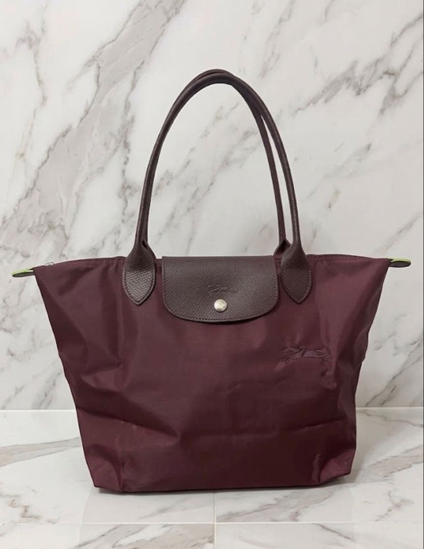 LONGCHAMP Le Pliage Tote Bag, Bordeaux/Wine Red, Size M