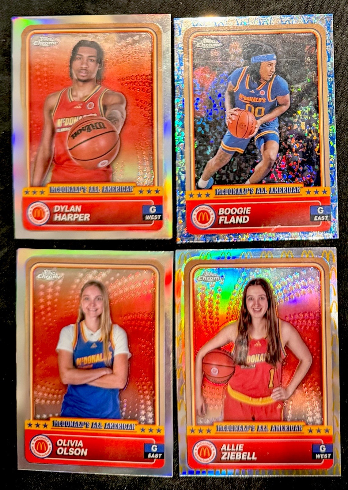 2024-25 Topps Chrome McDonald\'s - SILVER /ARCHES / McFLURRY REFRACTORS You Pick