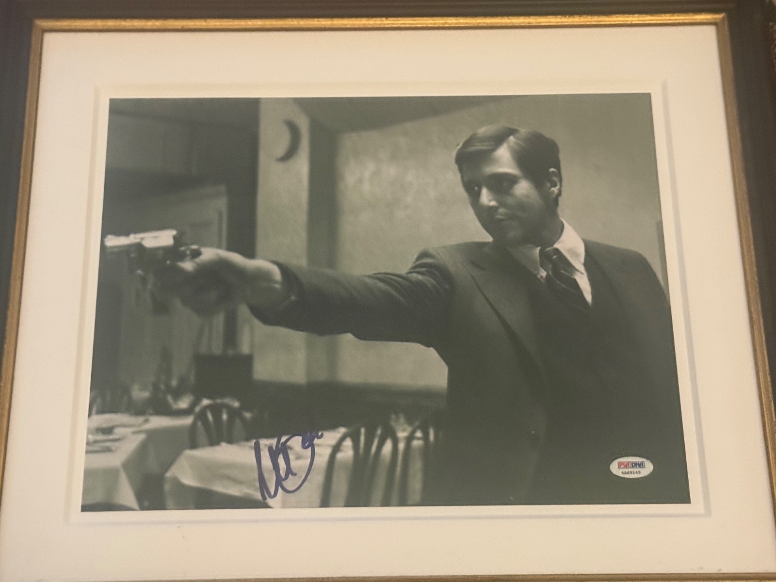 Al Pacino - Godfather  -Signed photo PSA COA -10x14-Iconic scene