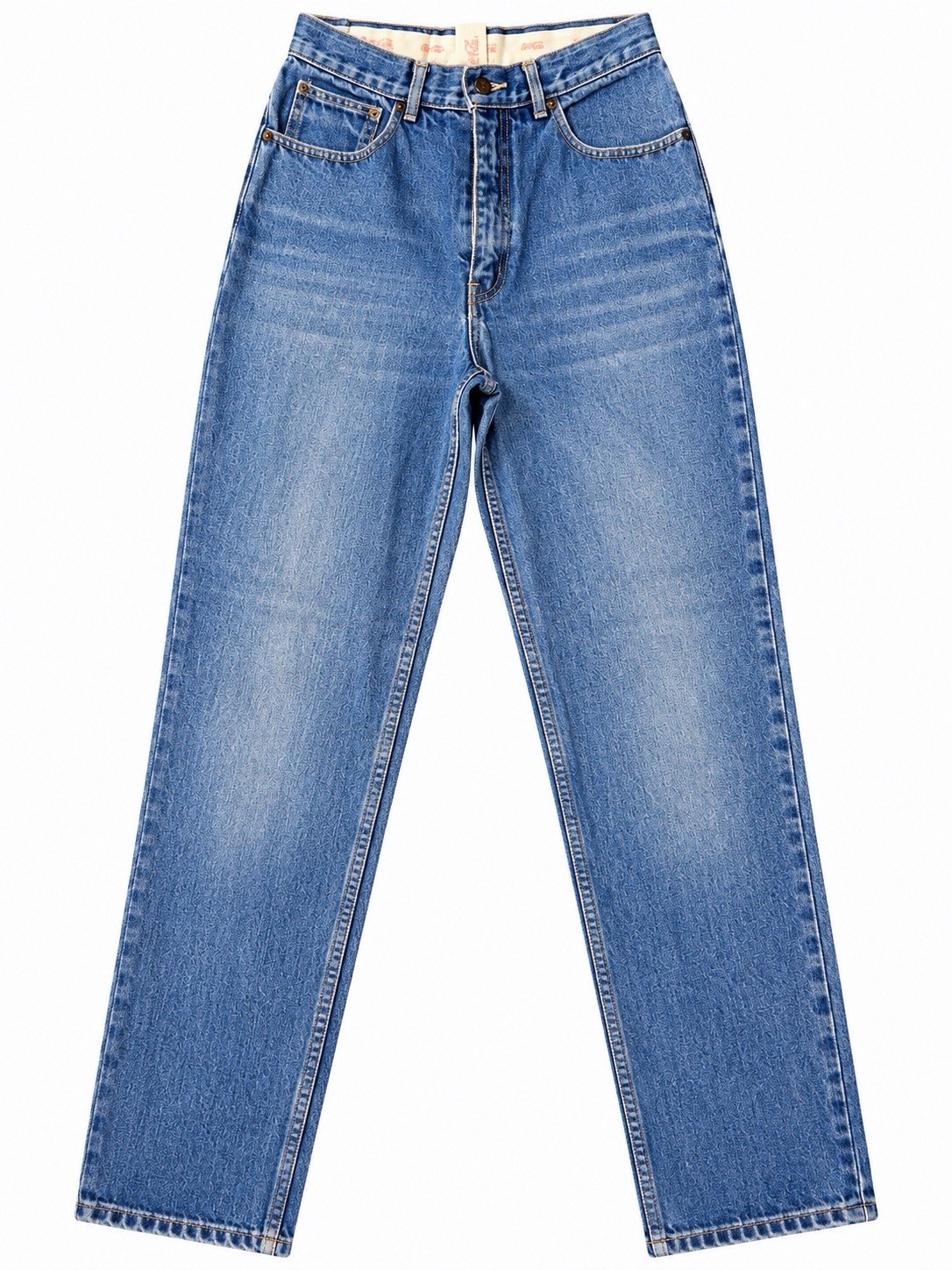Vtg 1980s Coca-Cola High-Waisted Denim Jeans - Size 10 - Rare