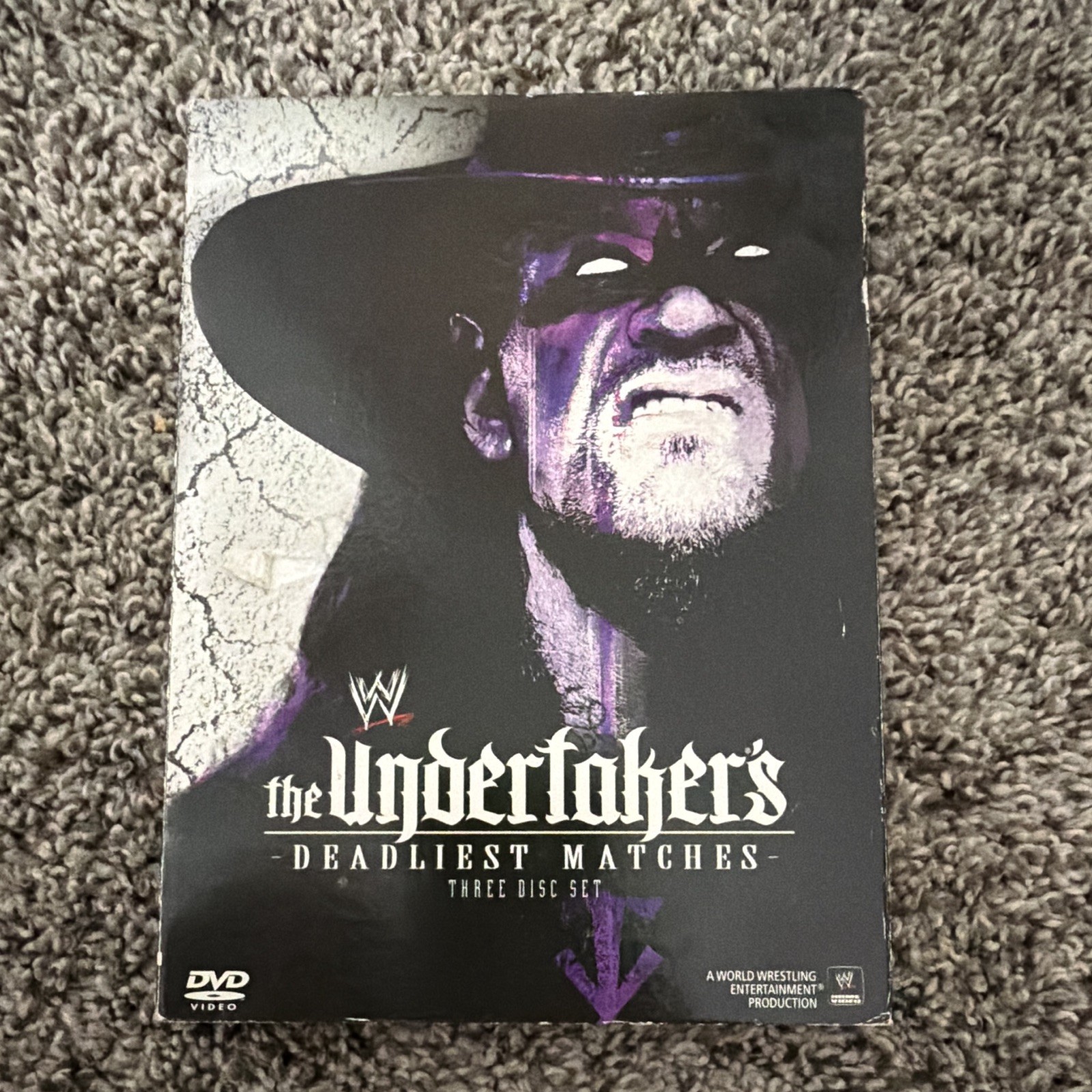 WWE The Undertaker's Deadliest Matches (2010) DVD 3-Disc Set Region 1 NTSC 9hr WWE The Undertaker's Deadliest Matches (2010) DVD 3-Disc Set Region 1 NTSC 9hr