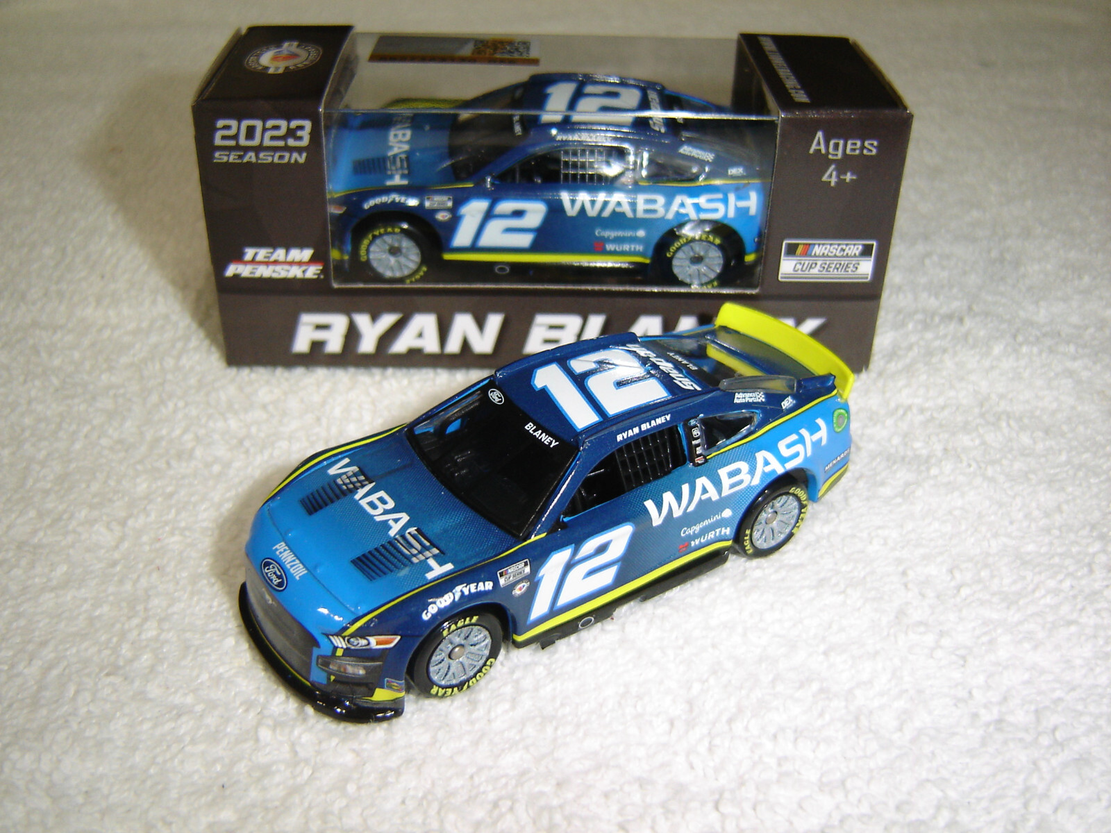 2023 RYAN BLANEY Lionel #12 WABASH MUSTANG 1/64 Action NEW IN STOCK