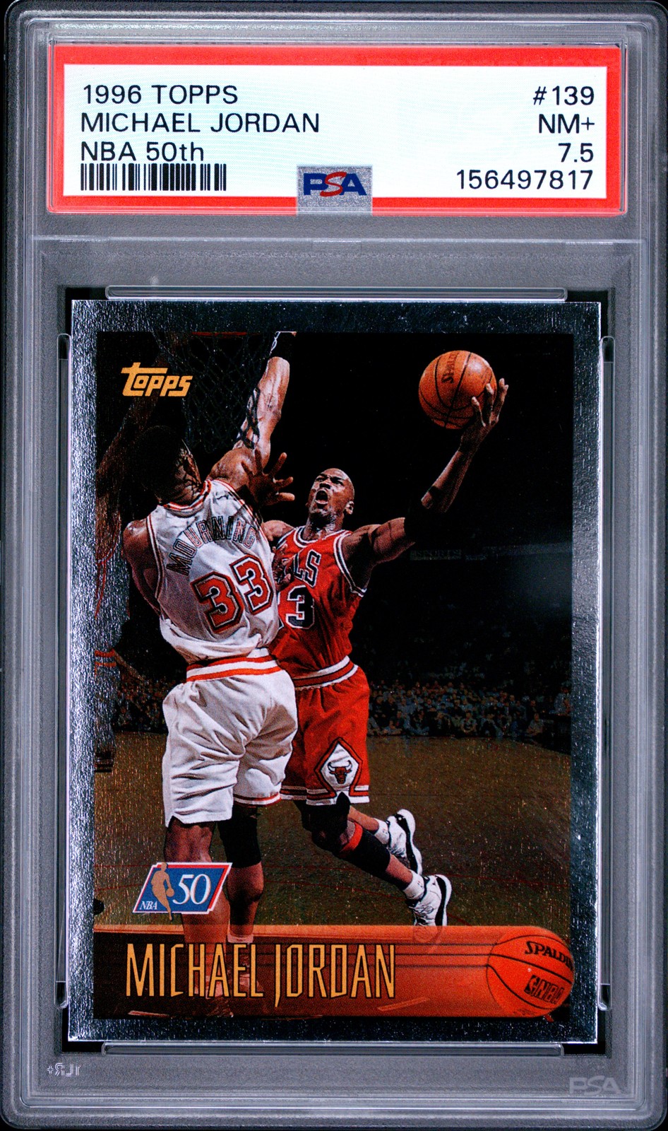 RARE 🔥 PSA 7.5 1996 Michael Jordan 139 Nba 50th Topps POP/5 RARE 🔥 PSA 7.5 1996 Michael Jordan 139 Nba 50th Topps POP/5