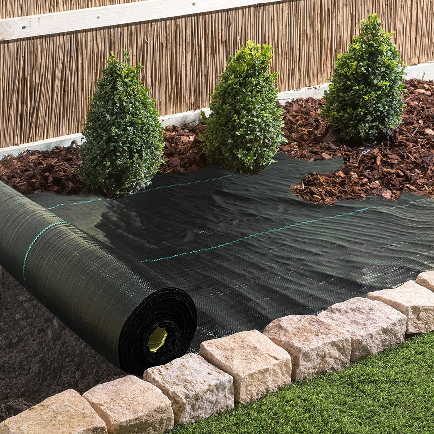4ftx300ft Weed Barrier Landscape Fabric Heavy Duty, Weed Block Gardening Ground