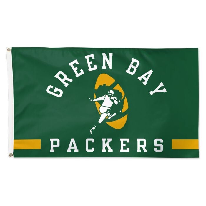 Green Bay Packers Football 3x5 ft Classic Retro Logo Flag Ideal NFL Gift Banner
