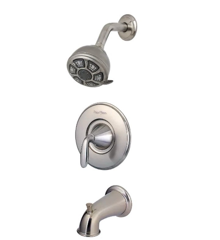 Pfister Pasadena 8P8-WS-PDKK Tub & Shower Faucet Brushed Nickel NEW
