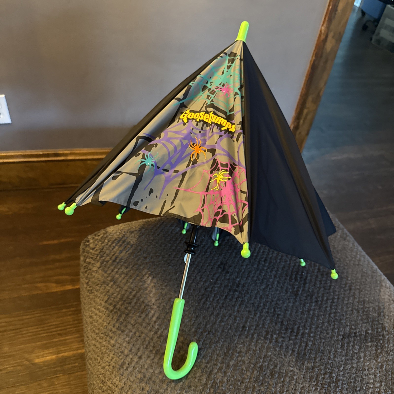 Vintage 90s Goosebumps Umbrella Pyramid Handbags Spider Web RL Stine Kids Rare