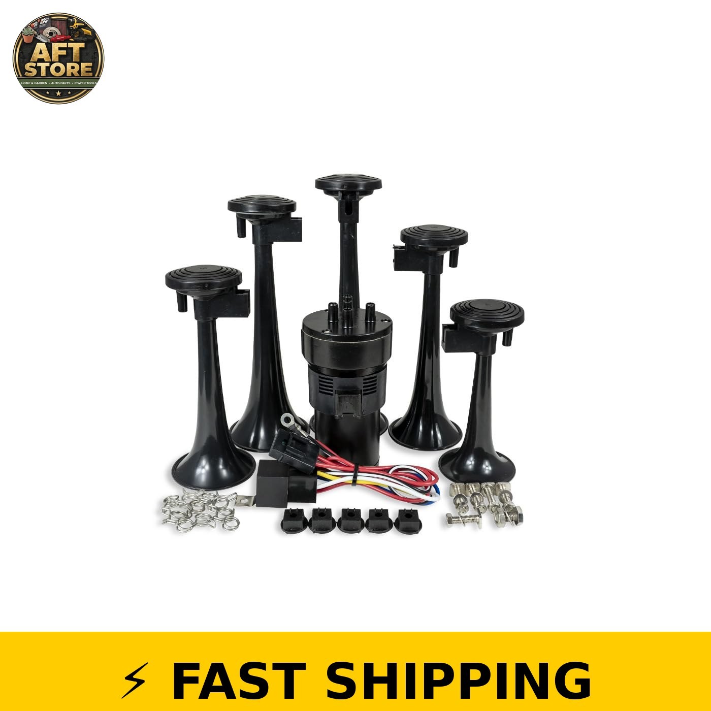 HornBlasters MH-Dixie Horn Kit - 12V Air Horn with Compressor