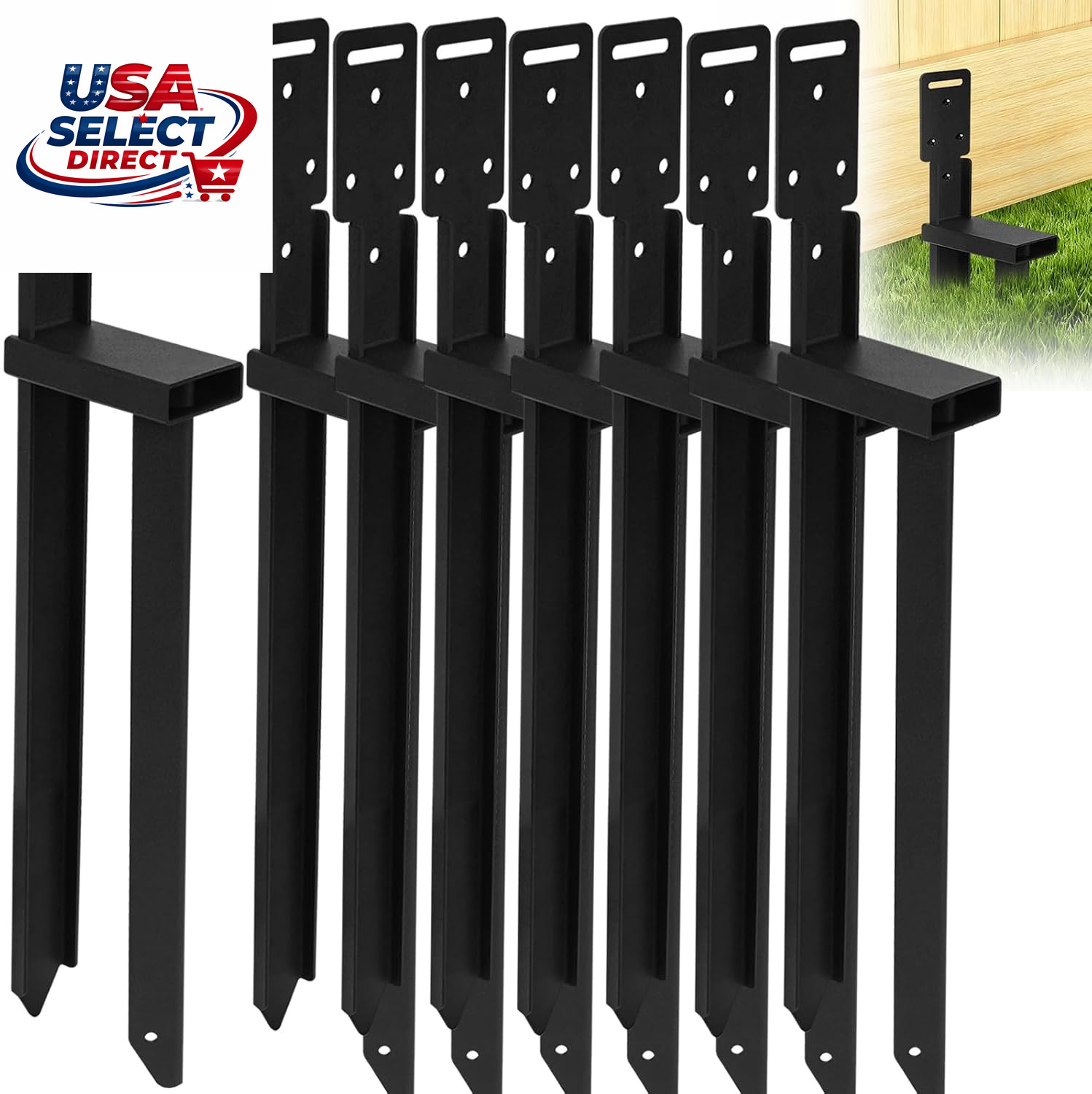2/4/8 PCS Heavy Duty Ground Anchors for Tent, Shed, Fence, Carport