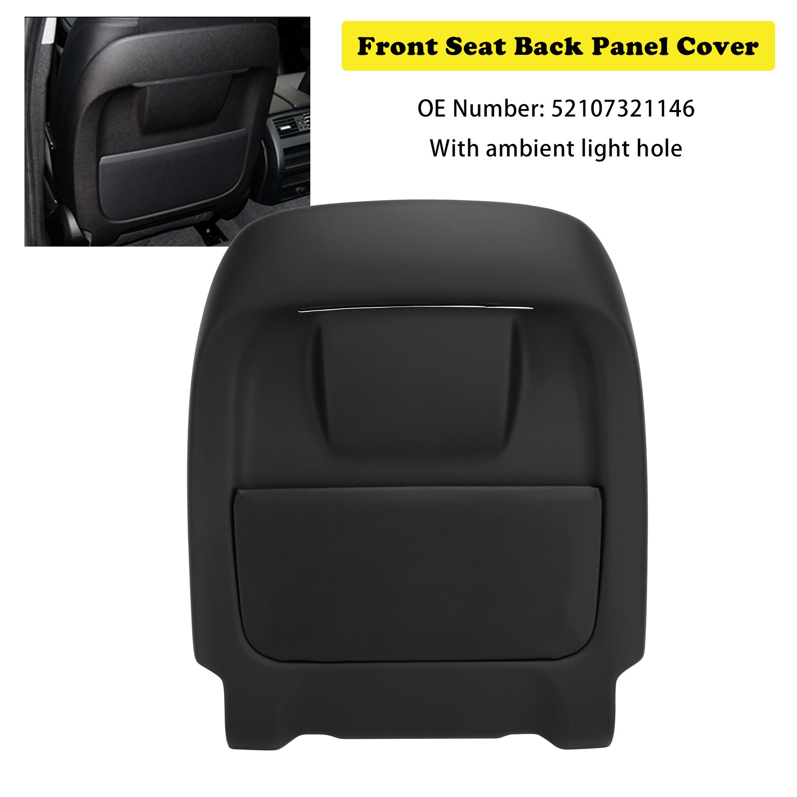 Front Seat Back Panel Cover 52107321146 For BMW X5 F15 X6 M F86 2014-2018
