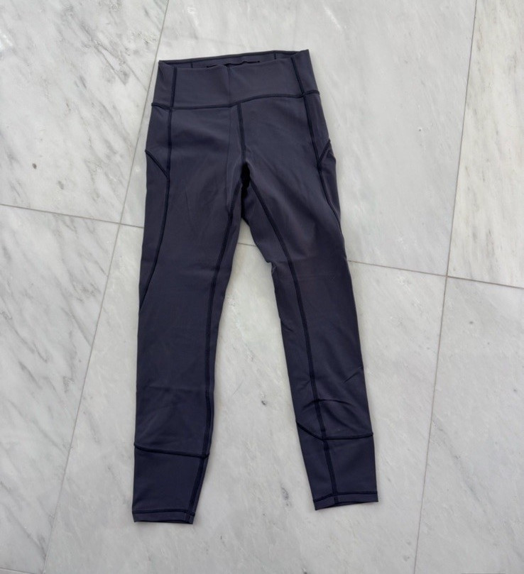 Lululemon Athletica Invigorate Black High-Rise Ankle Leggings Pockets