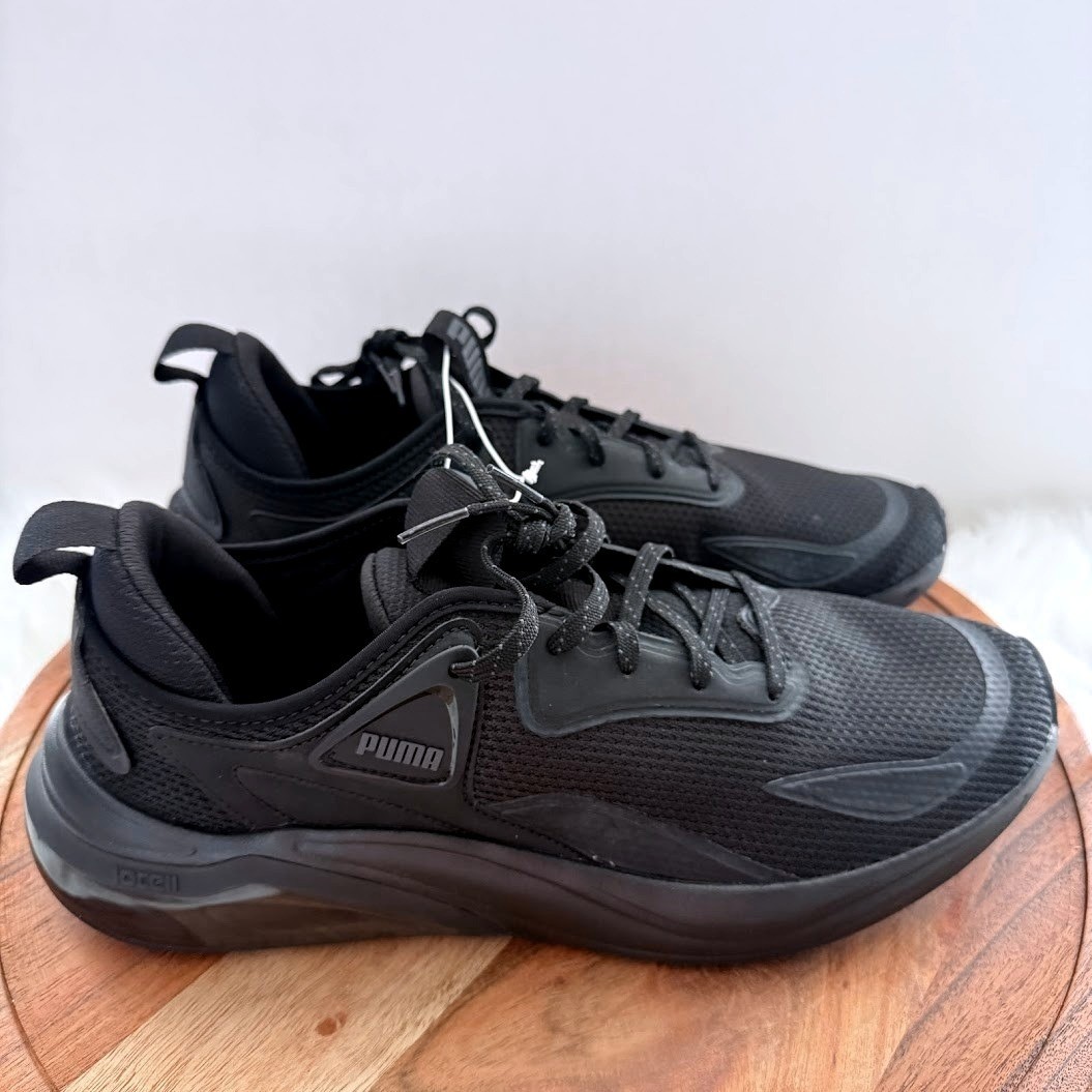 Puma Cell Thrill Black Men Size 11.5 Runner Road Running Jogging Shoes 310168-01