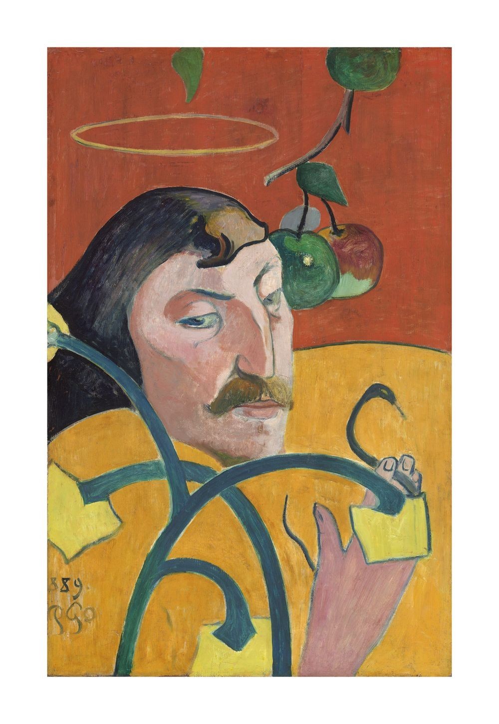 Paul Gauguin Self Portrait with Halo : Giclée Art Print 1889
