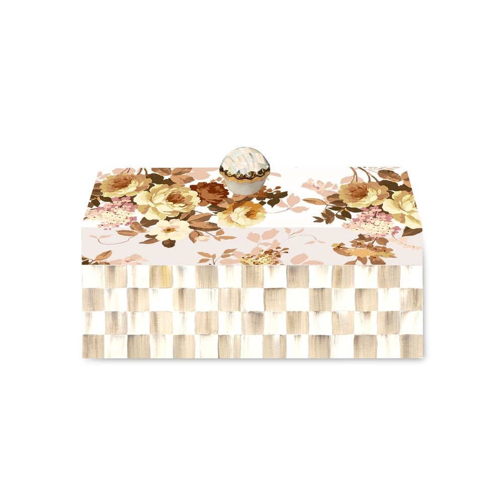 Brand New MacKenzie Childs Wild Rose White Box Brand New MacKenzie Childs Wild Rose White Box