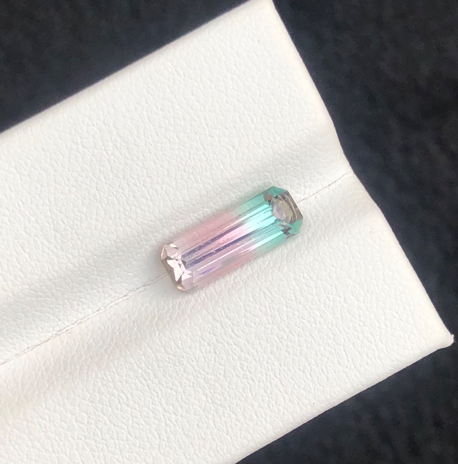 2.15 Cts Natural cut  Bi Color Tourmaline, loose gemstone from Afghansitan