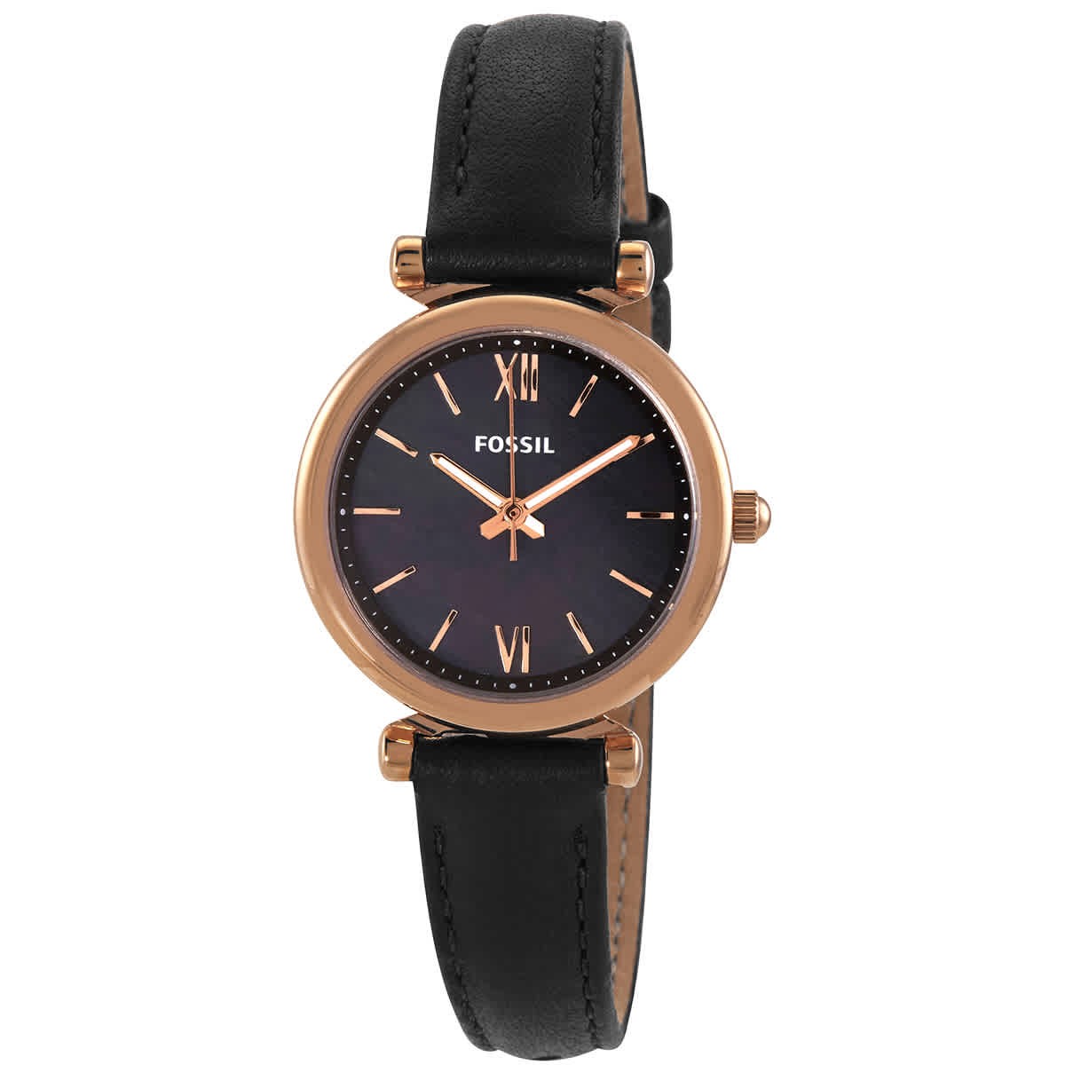 Fossil Carlie Mini Quartz Black Dial Ladies Watch ES4700