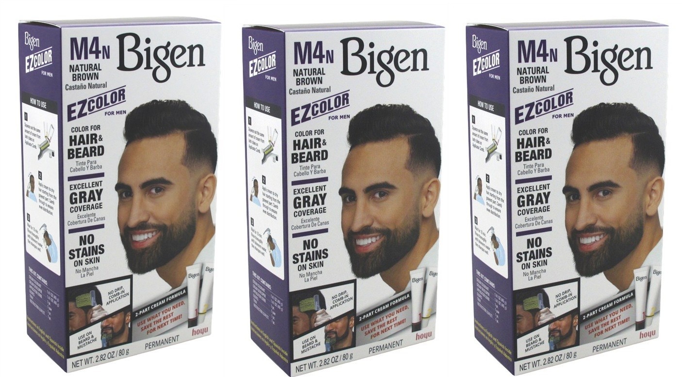 BL Bigen Ez Color For Men M4N Natural Brown Kit *Three Pack* BL Bigen Ez Color For Men M4N Natural Brown Kit *Three Pack*