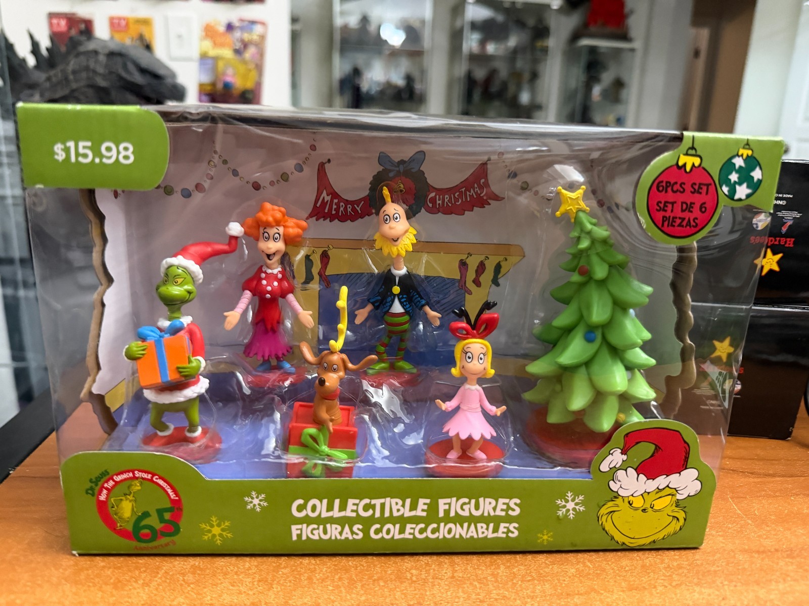 Dr Seuss THE GRINCH COLLECTIBLE FIGURES 6 PIECE SET CHRISTMAS Holiday Dr Seuss THE GRINCH COLLECTIBLE FIGURES 6 PIECE SET CHRISTMAS Holiday