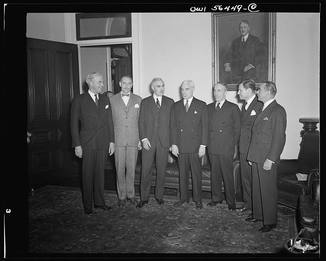Washington DC 1944 Joseph C. Grew Edward Stettinius Dean Acheson Oath Ceremony