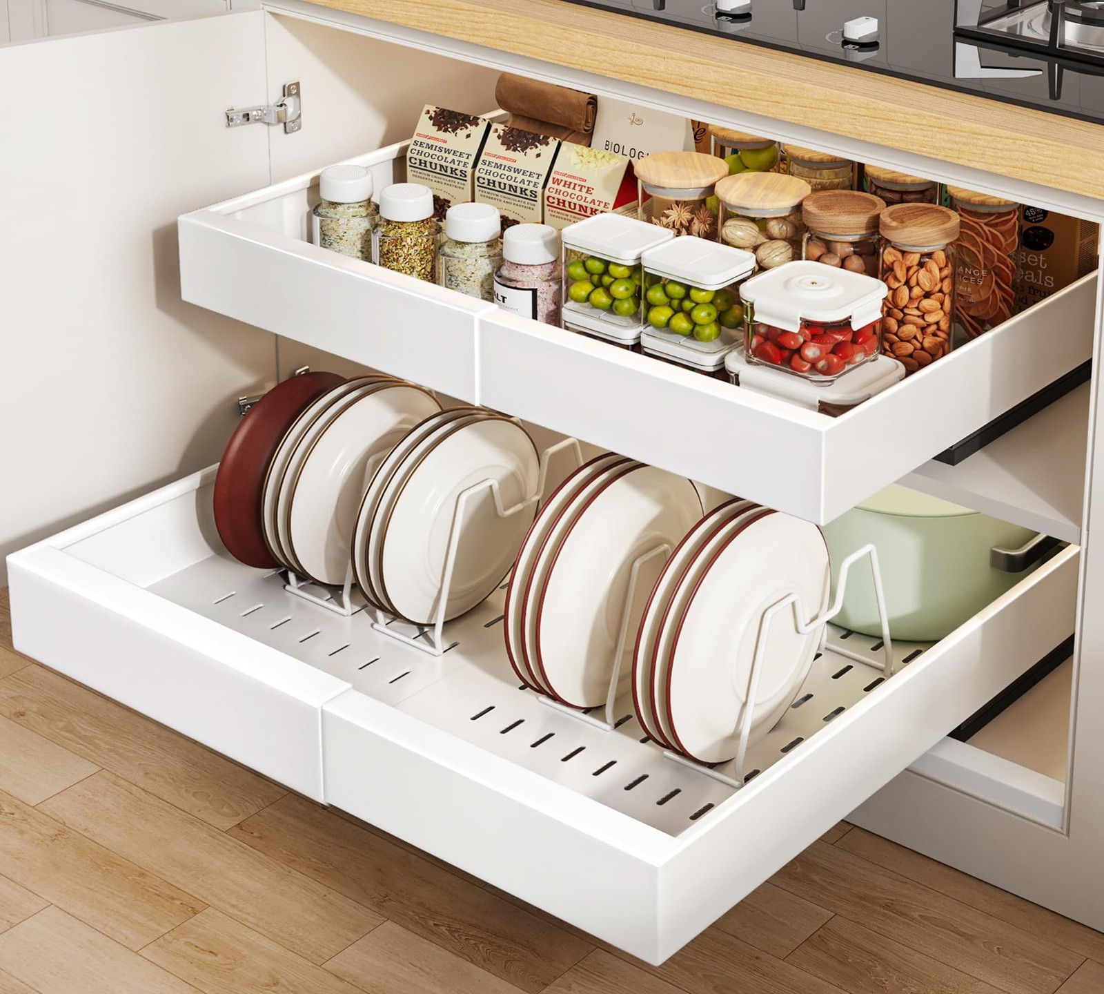 Seinloes 2Pack Pull out Cabinet Organizer 21\