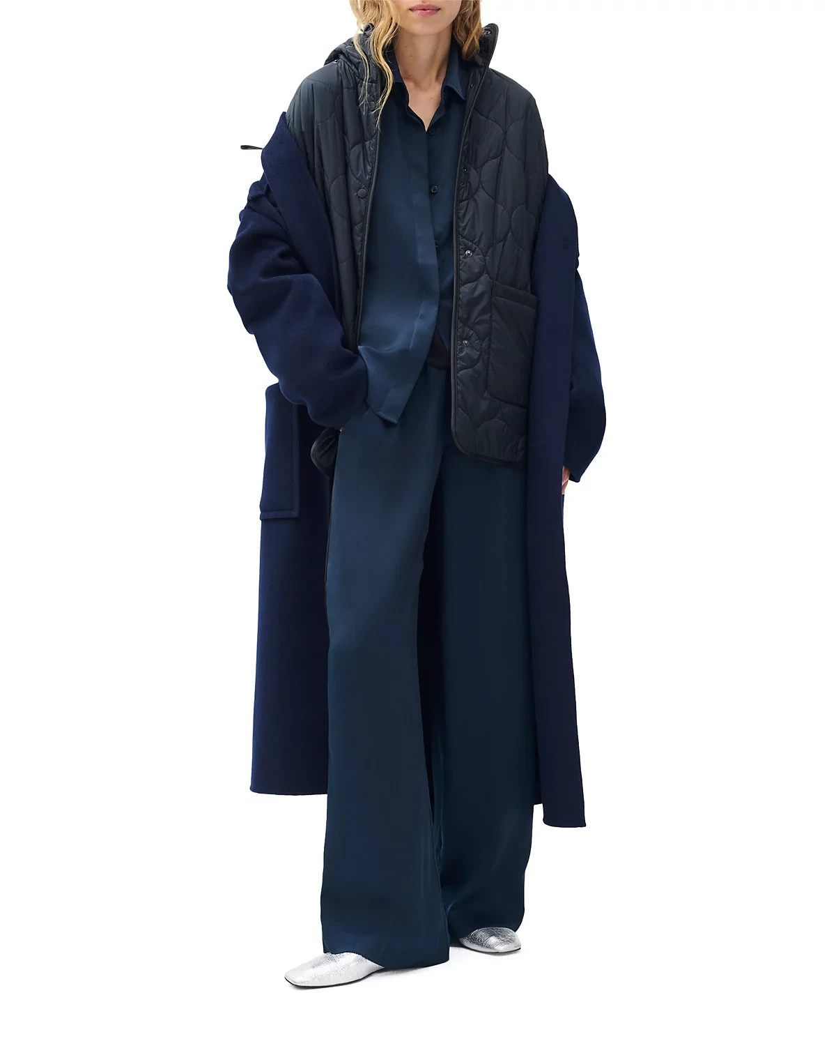 Rag & Bone Follow Phoebe Combo Coat Size:XS $998 NWT