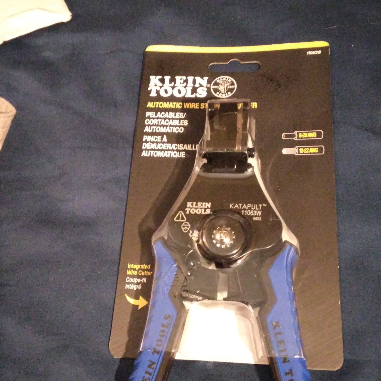 Klein Tools Katapult Wire Stripper/Cutter Clear Sheath 11063W