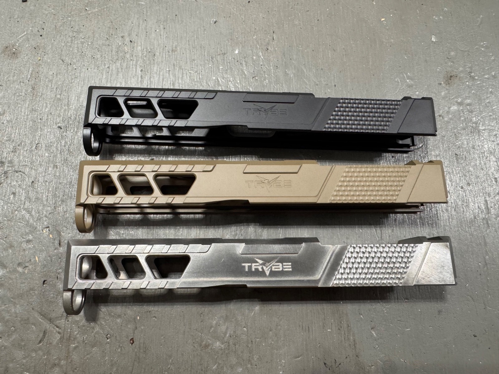 Slide for Glock 19 TRIANGLE PORT - FDE - GEN 4 DPP OPTIC CUT- #506
