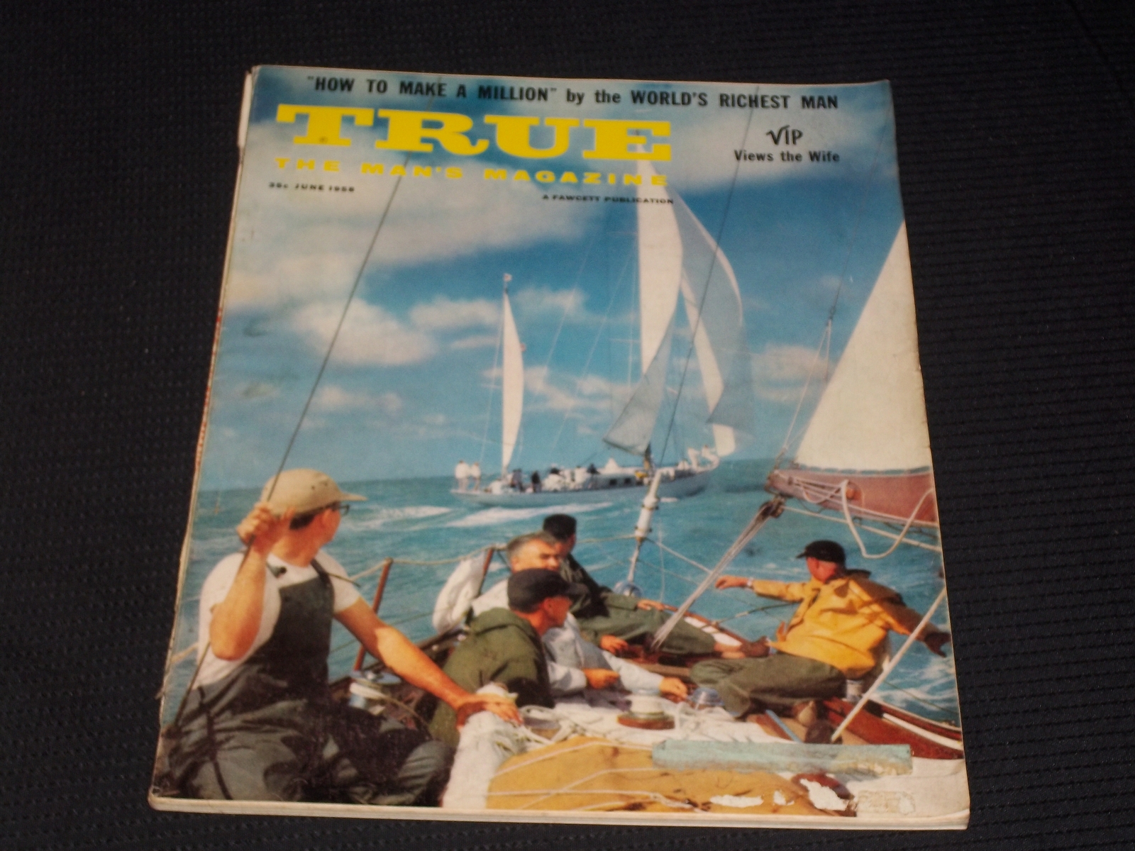 1958 JUNE TRUE MAGAZINE VERY NICE MAN\'S COVER & ISSUE - E 3678 1958 JUNE TRUE MAGAZINE VERY NICE MAN\'S COVER & ISSUE - E 3678
