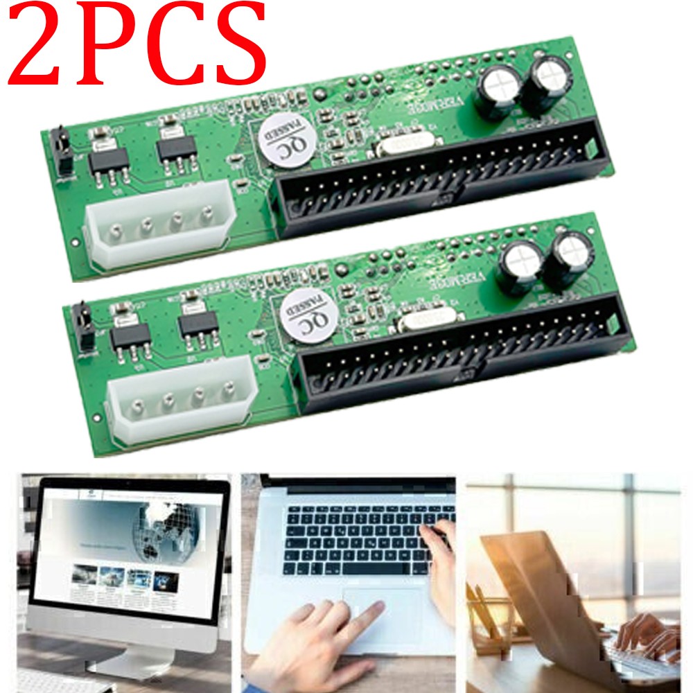 2PCS Pata IDE to Sata Hard Drive Adapter 3.5 HDD to Serial ATA SATA Converter US