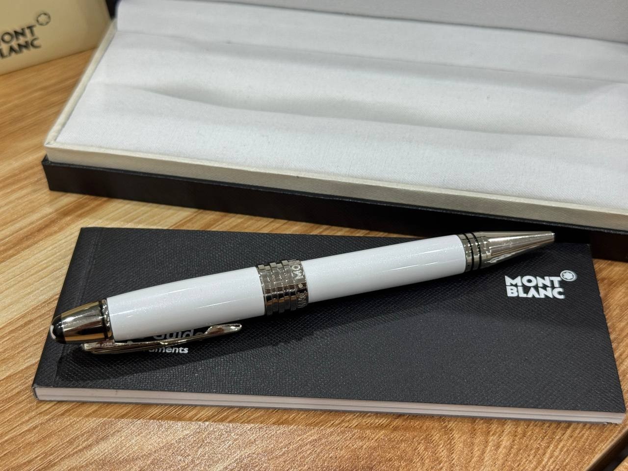 Montblanc JFK Special Edition 2026 Ballpoint Pen White Silver Trim NIB Gift