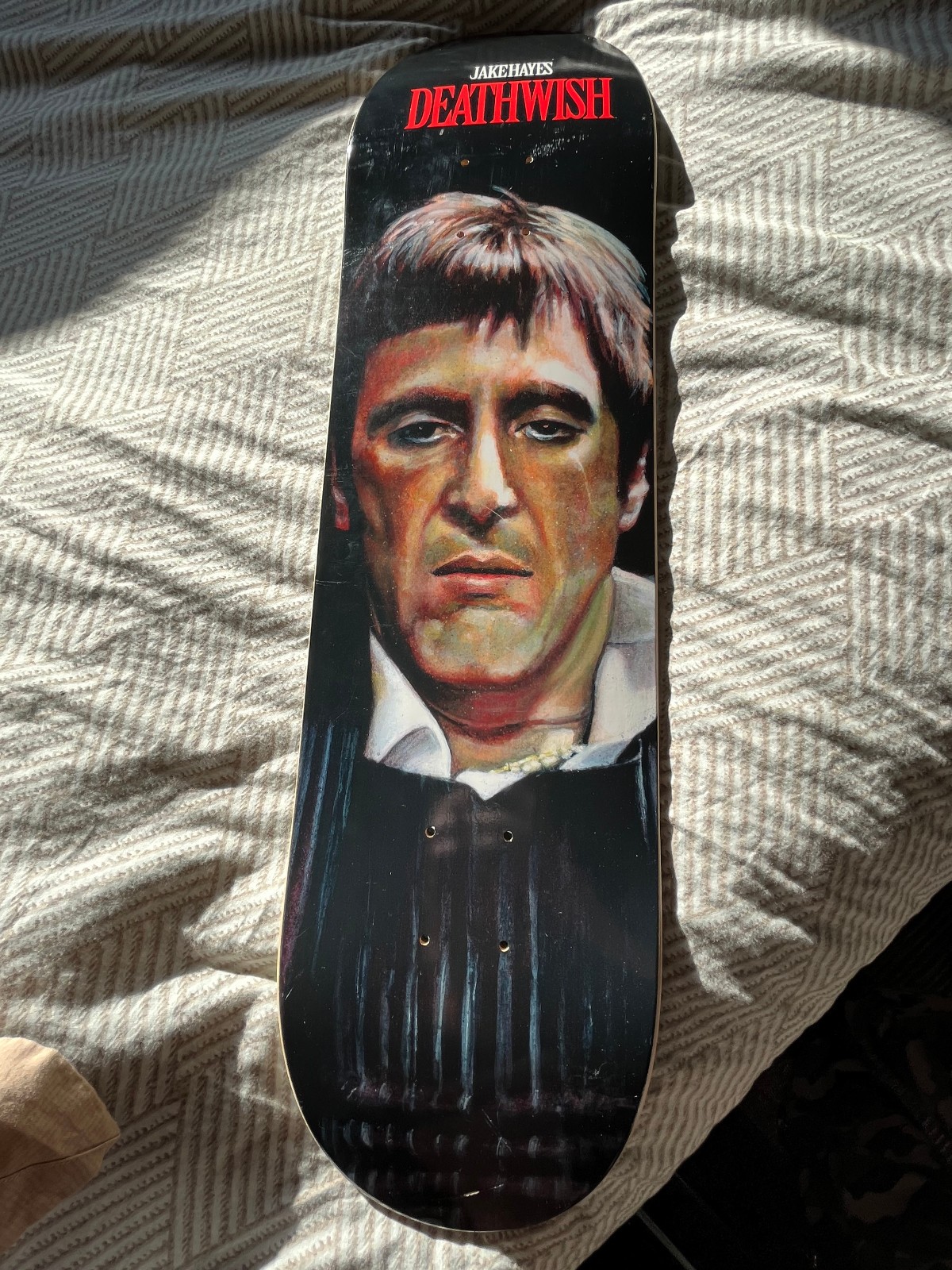 Al Pacino Scarface Jake Hayes Deathwish Skateboard Deck (NEW)