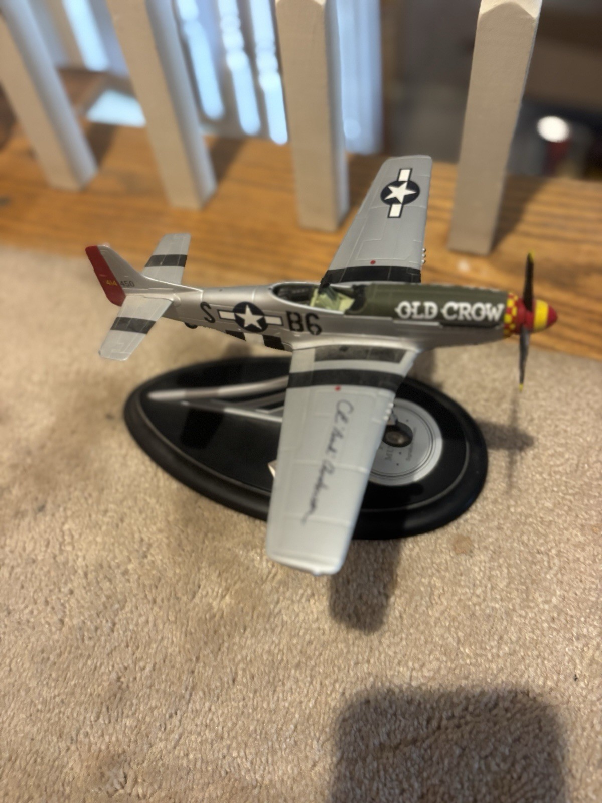 Franklin Mint P-51 Mustang, Old Crow, SIGNATURE EDITION Bud Anderson #817/1944
