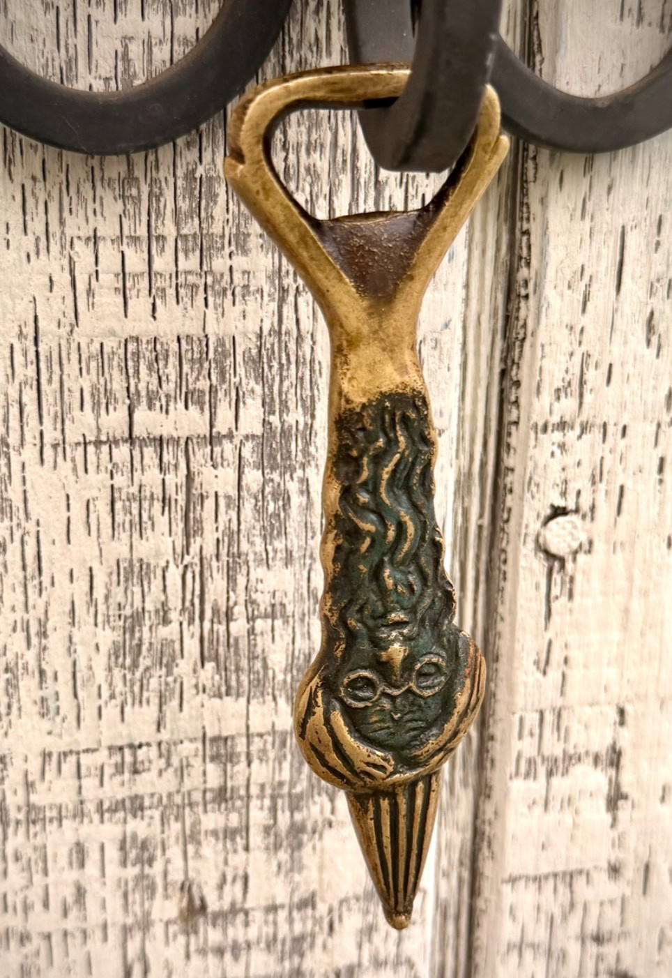 Vintage • Made in Israel • Brass Character Bust • Mid Century Bottle Opener