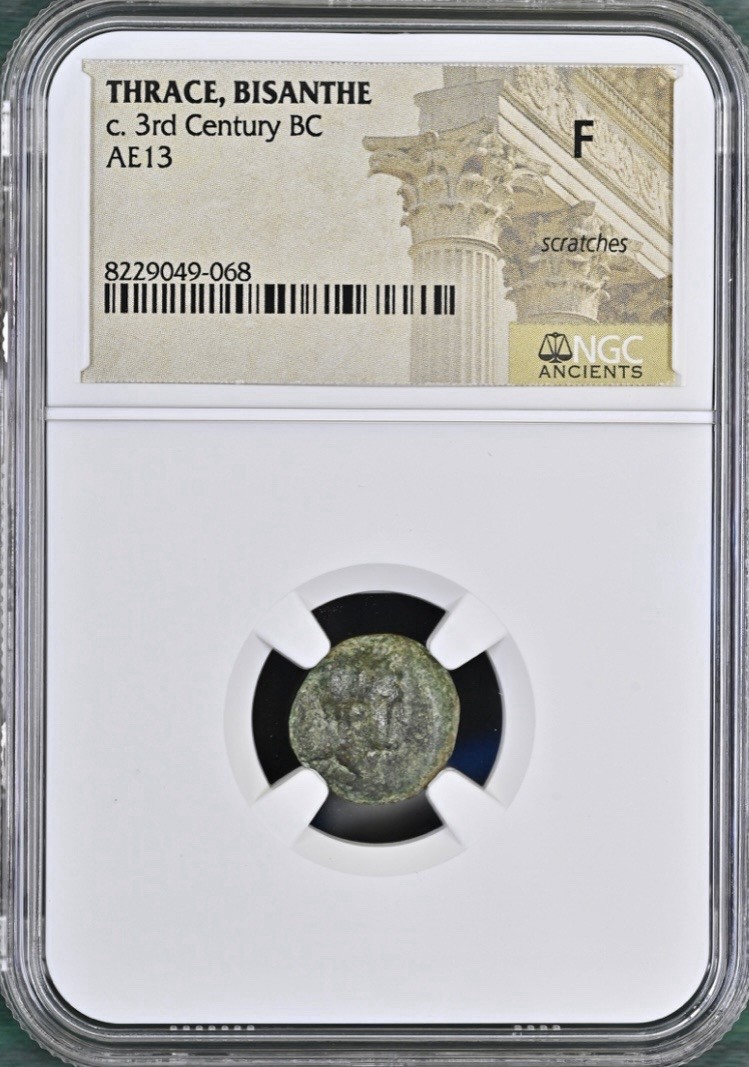 Bisanthe Thrace 300BC-200BC Ancient Greece NGC Graded Fine Bronze Rare Coin