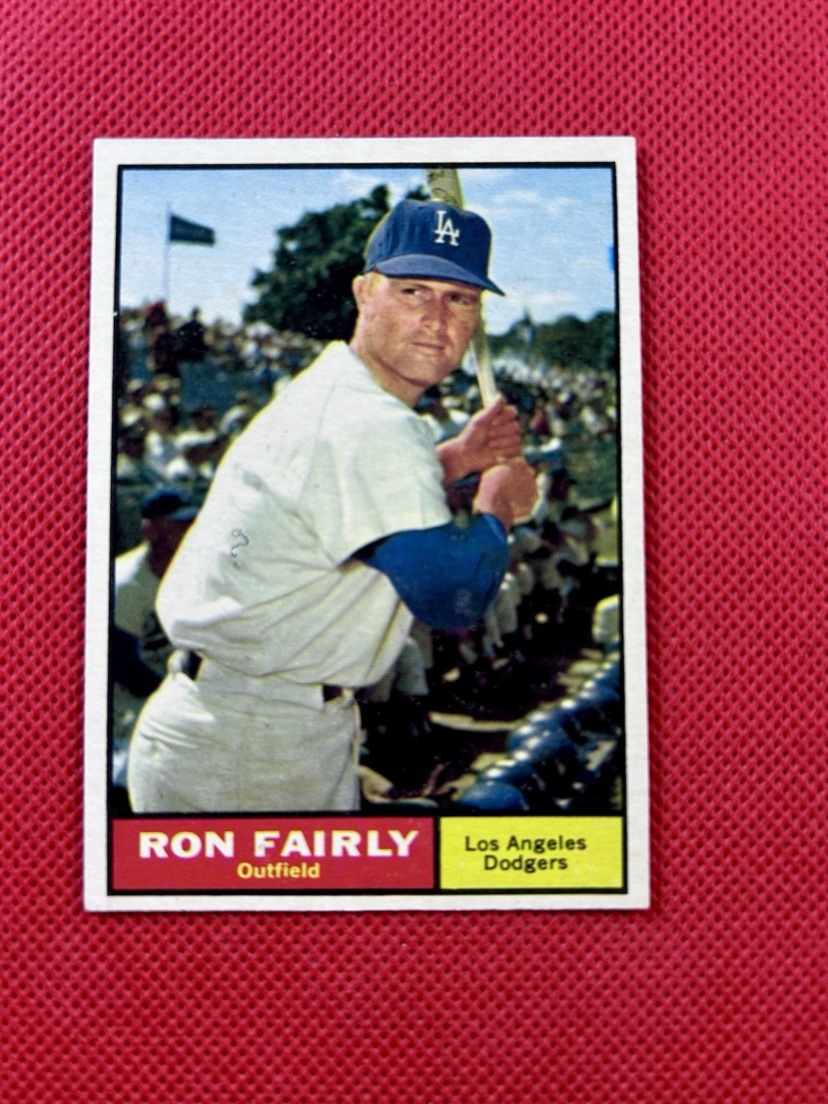 1961 Topps #492 Ron Fairly Los Angeles Dodgers high-end NM            B61#492A1