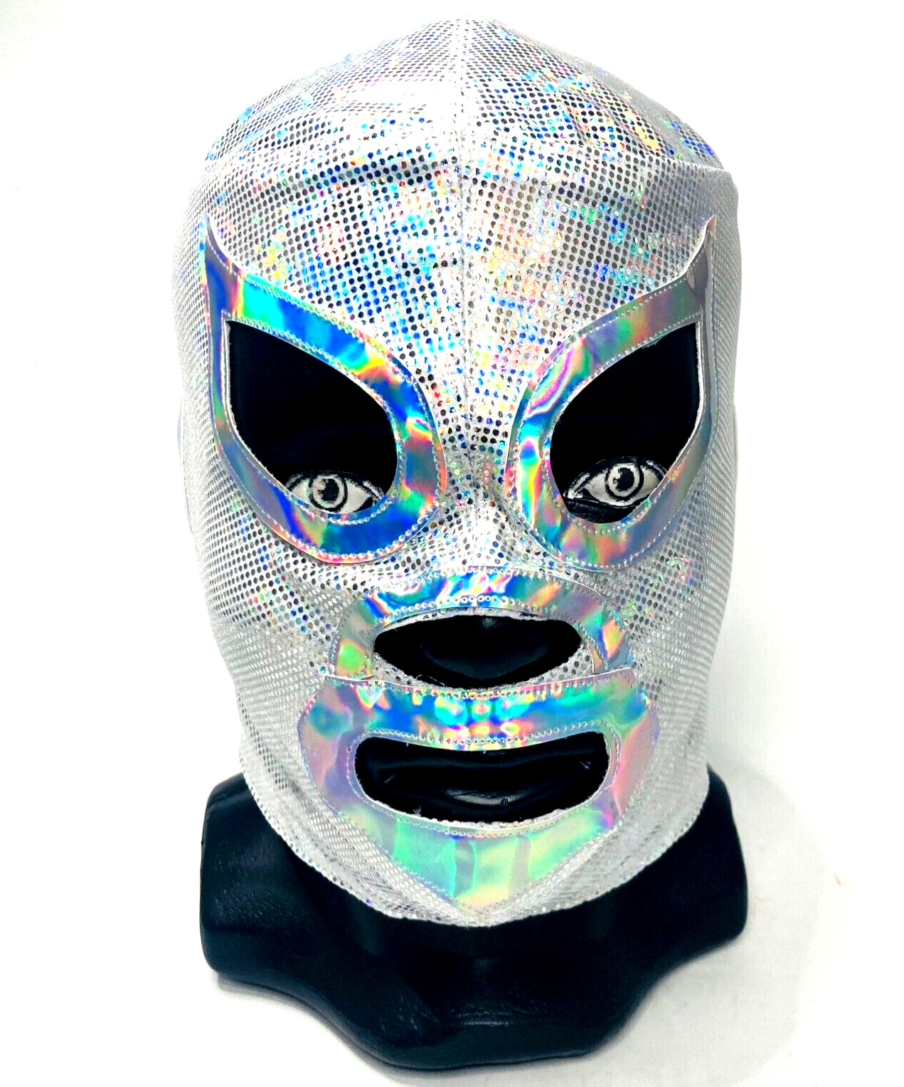 El Santo Lucha Libre Semi Professional Grade Werstling Costume Mask Silver Color