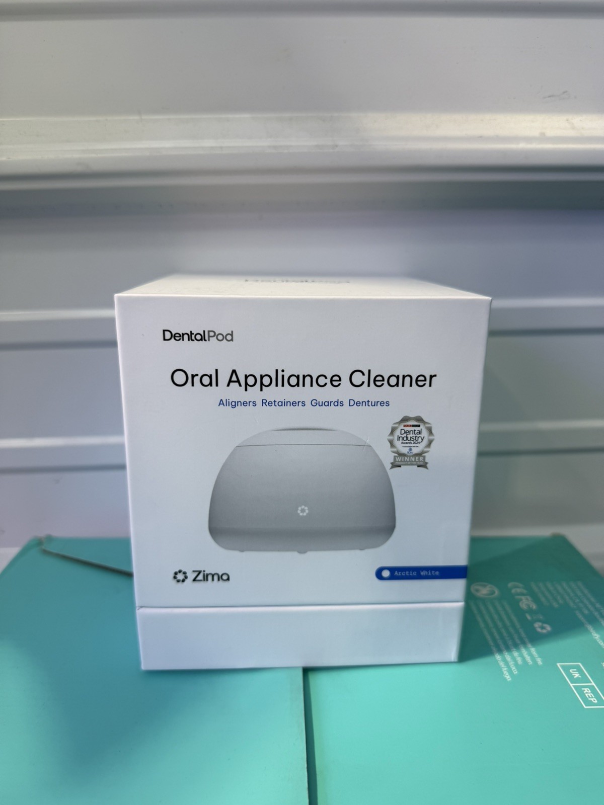 Zima Dental Pod Oral Appliance Cleaner In Arctic White - New In Sealed Box