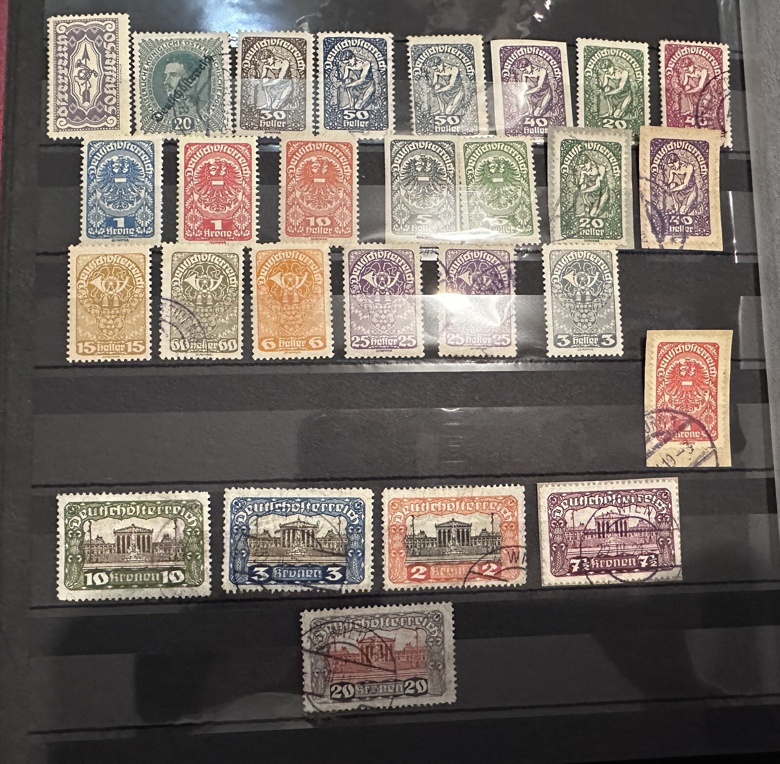 Austria VINTAGE STAMP COLLECTION MINT +  USED Österreichs 1919-1920s
