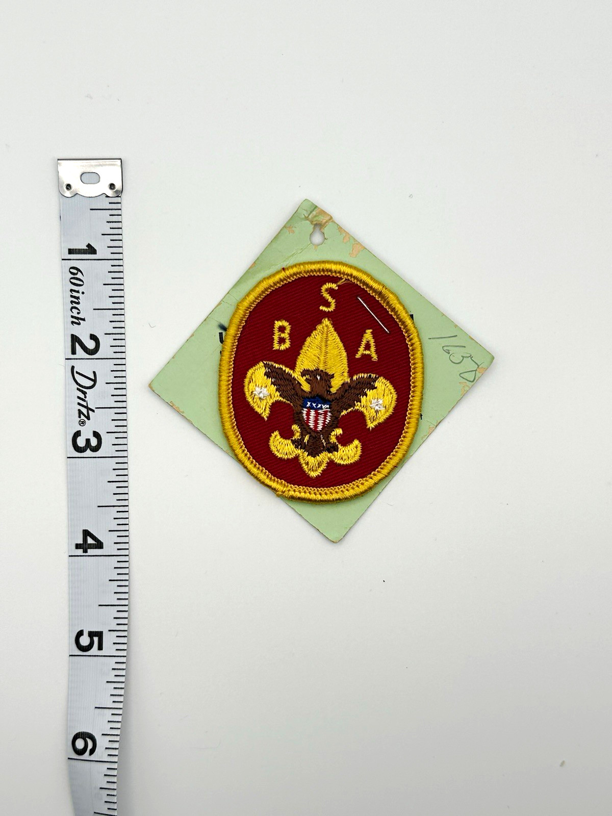 Vintage BSA Boy Scouts Universal Emblem Patch Original Instruction Card Vintage BSA Boy Scouts Universal Emblem Patch Original Instruction Card