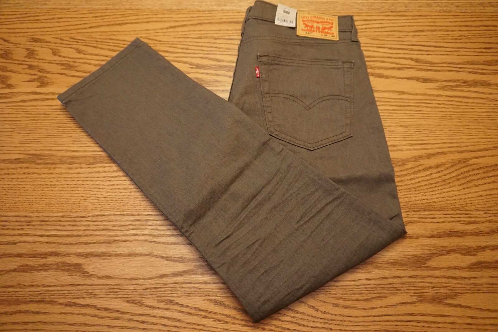 NWT MEN'S LEVI JEANS 511 Multiple Sizes Slim Below Waist Stretch New Khaki $69
