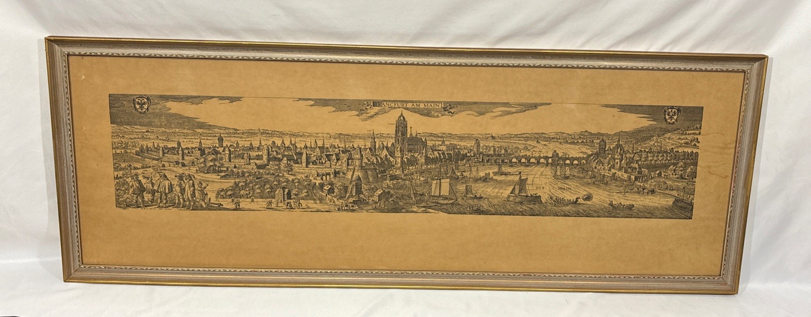 Rare 1600s 1700s FrankFurt Am Main VISSCHER Copper Engraving After Merian