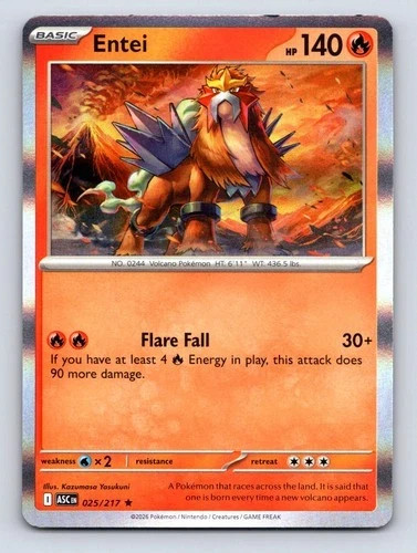 Entei 025/217 Ascended Heroes Holo Entei 025/217 Ascended Heroes Holo
