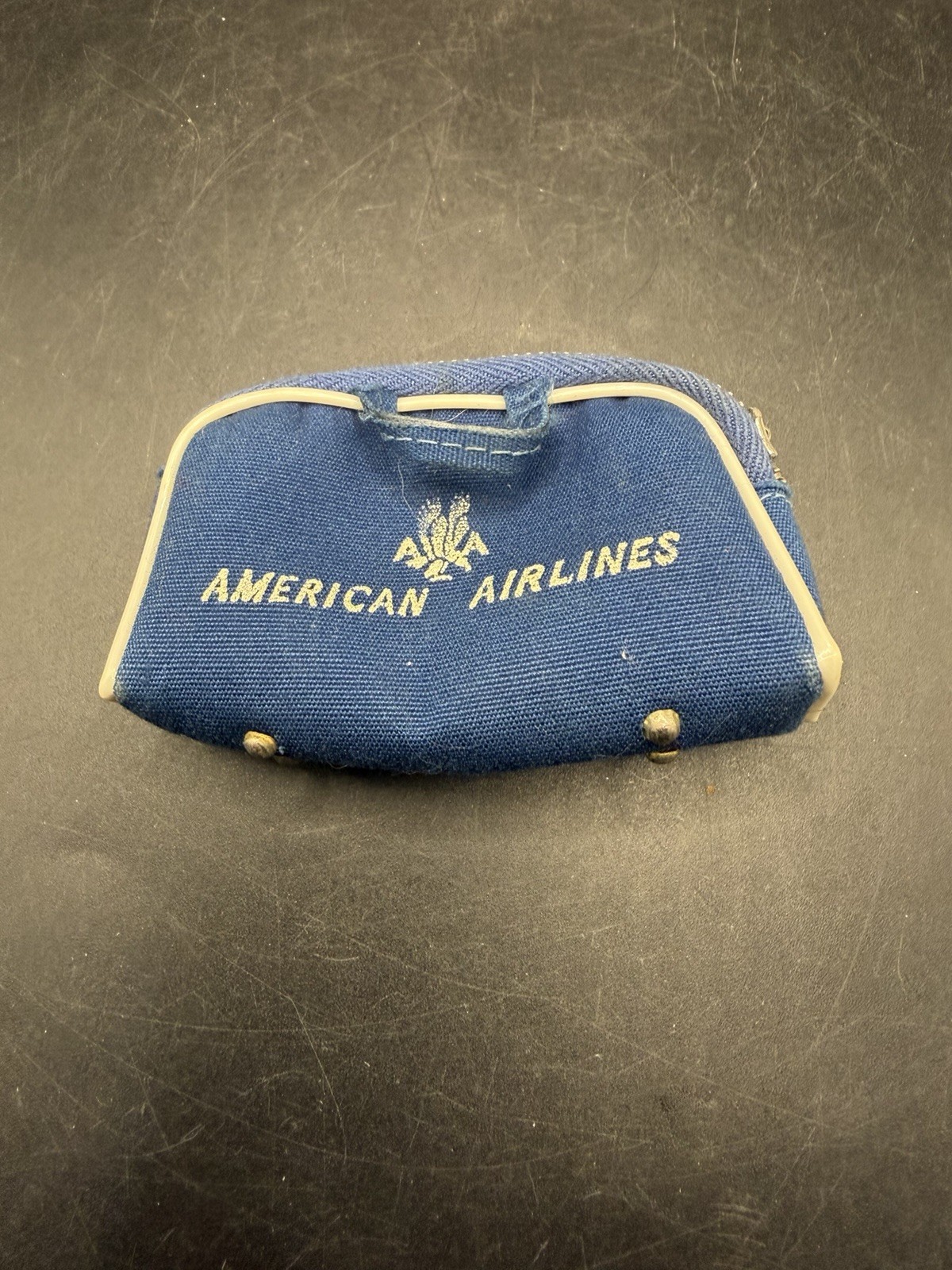 Vintage Barbie American Airlines Flight Bag Stewardess #984 Zipper 1960s