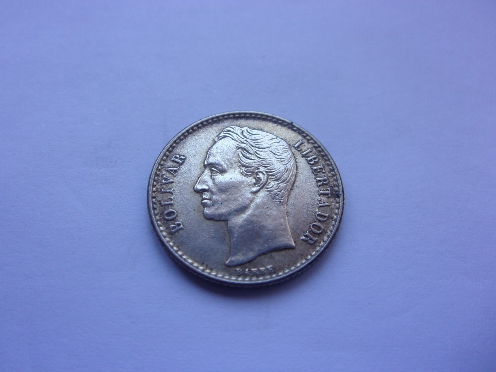 21CZ23 Venezuela 1954 silver 50 centimos