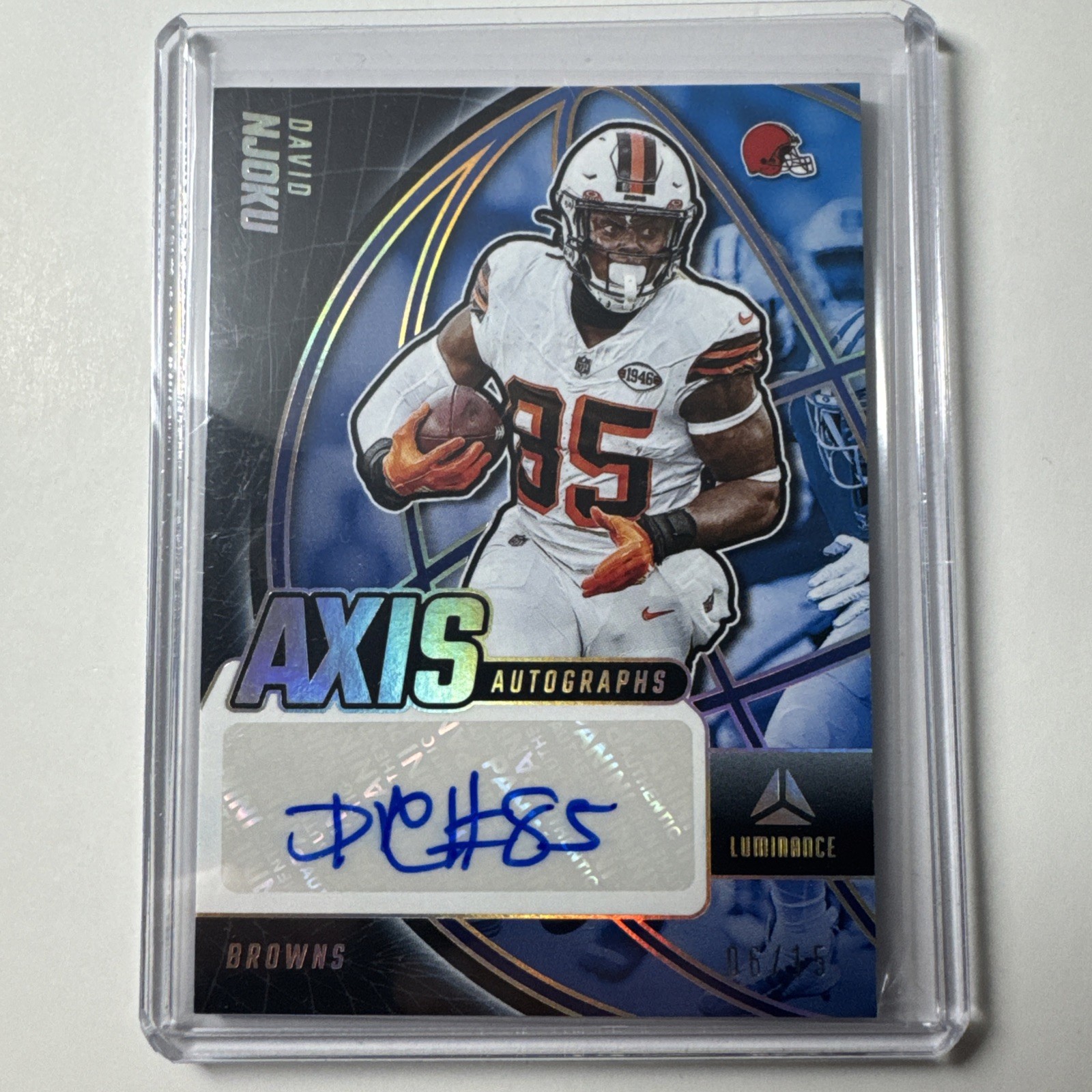 2024 Panini Luminance David Njoku Axis Autographs 6/15 - Browns Chargers RARE 2024 Panini Luminance David Njoku Axis Autographs 6/15 - Browns Chargers RARE