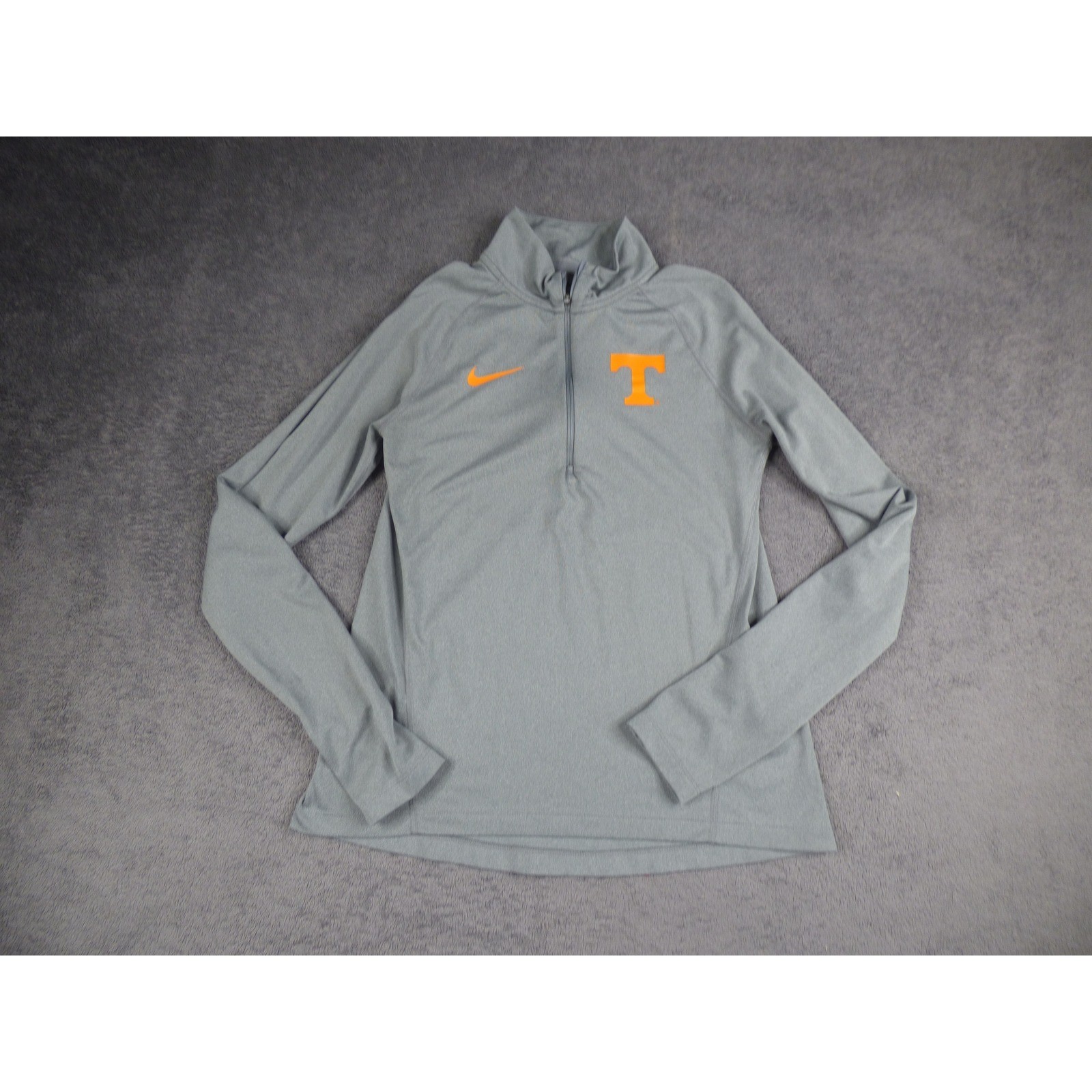 Nike Tennessee Volunteers Dri-FIT Quarter Zip Pullover Gray Mens Small NCAA