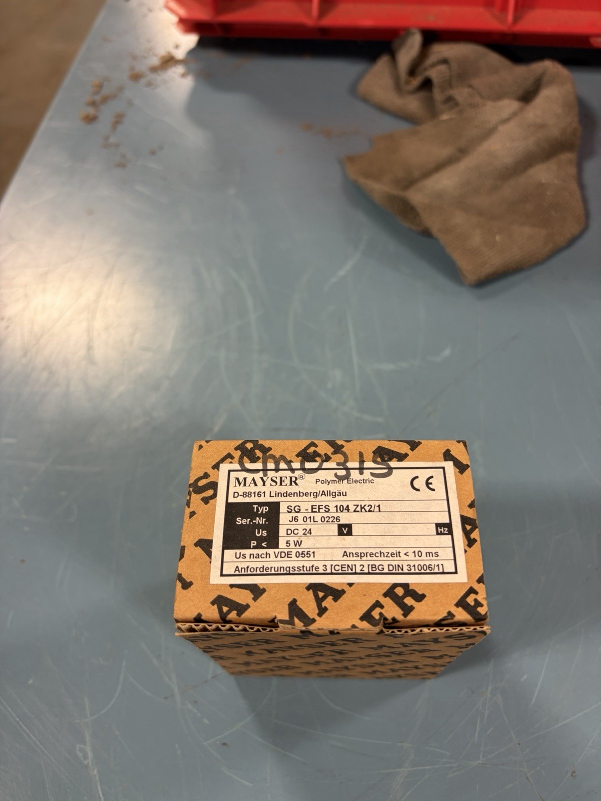 NEW Mayser SG-EFS 104 ZK2/1 Control Relay 24v-ac 24v-dc
