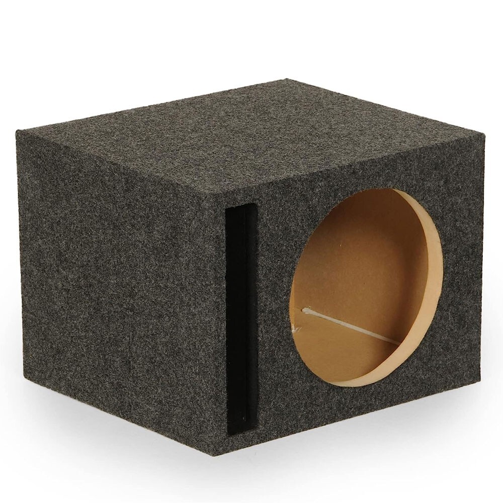 QPOWER SINGLE 12″ 12 INCH BASS VENTED SLOT-PORTED EMPTY SUBWOOFER BOX QSBASS12