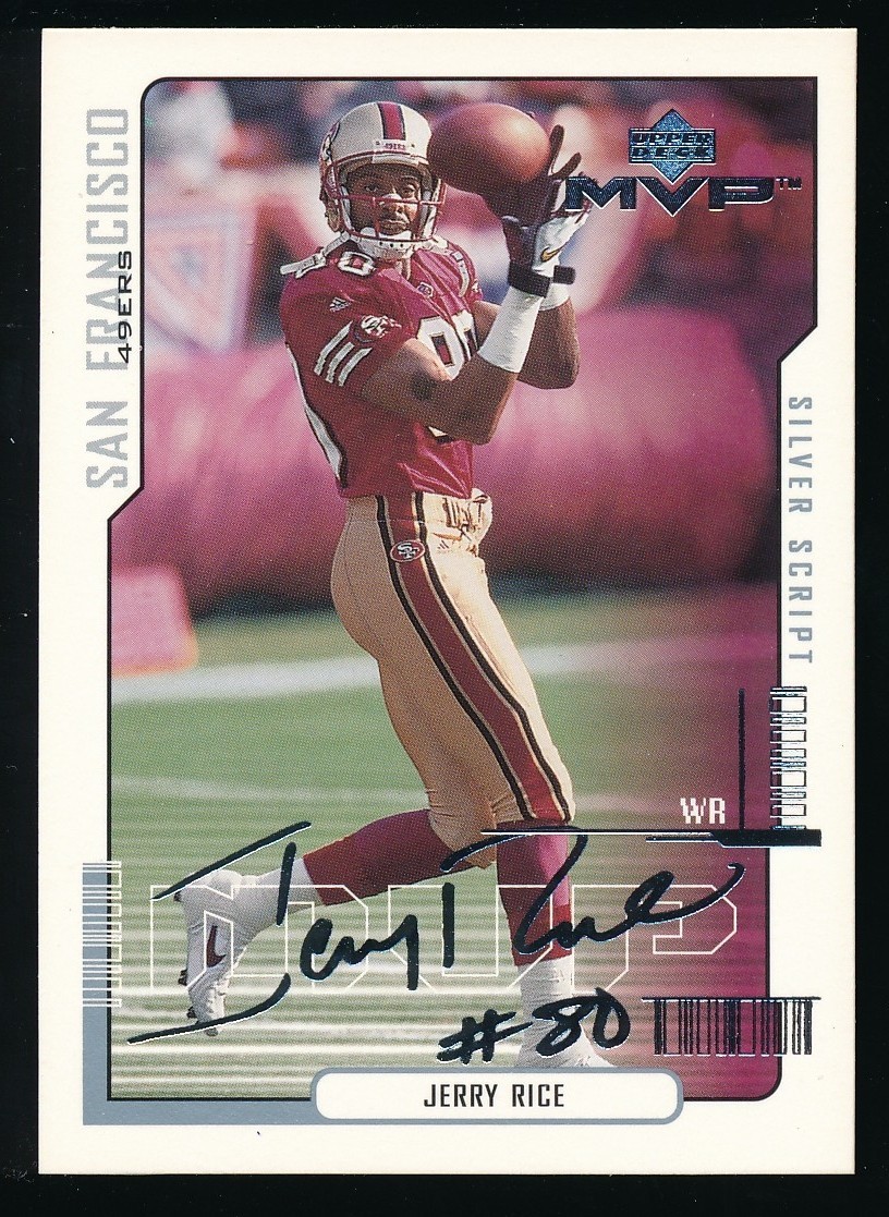 2000 Upper Deck MVP Silver Script JERRY RICE #153  Rare SP Parallel