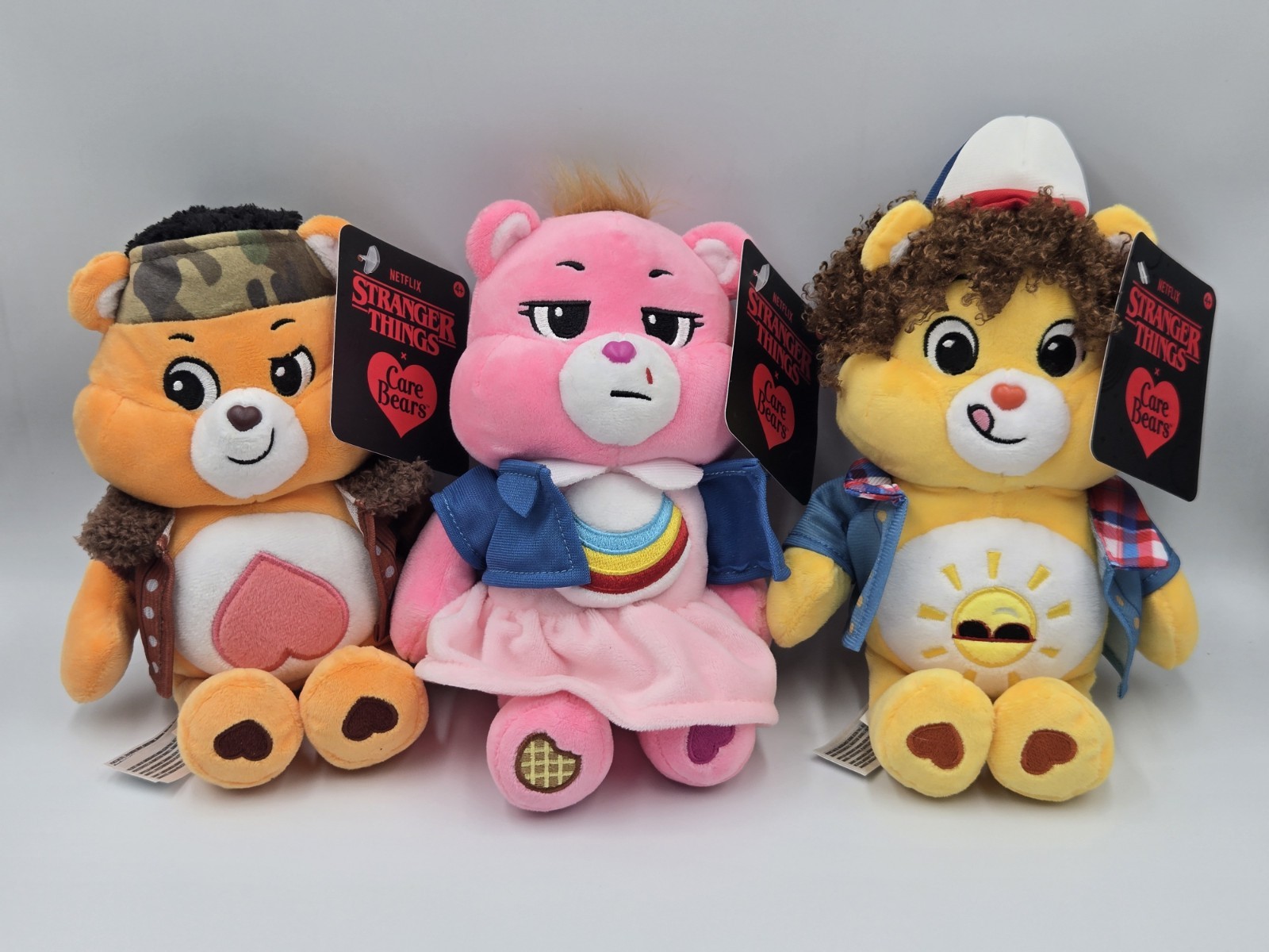 New Netflix Stranger Things Care Bears Lot Of 3 Eleven Dustin And Lucas Plushies New Netflix Stranger Things Care Bears Lot Of 3 Eleven Dustin And Lucas Plushies